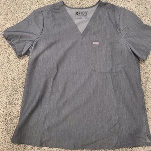 Figs women's Graphite Catarina  One-Pocket Scrub Top - XL